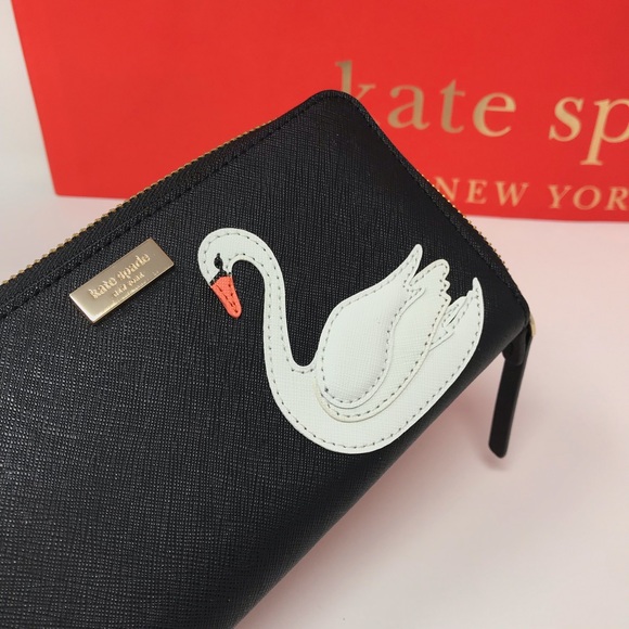 NWT kate spade New York swan around neda wallet - Picture 6 of 6